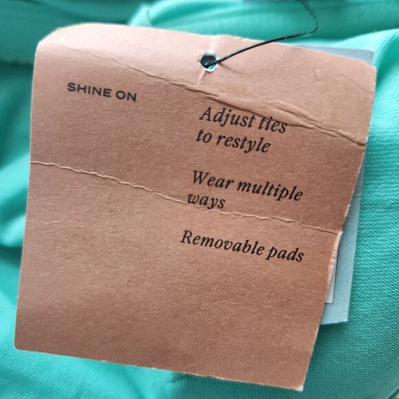 Shade & Shore Turquoise One Piece Swimsuit W Shell Accents Removable Straps Sz M - Picture 8 of 11